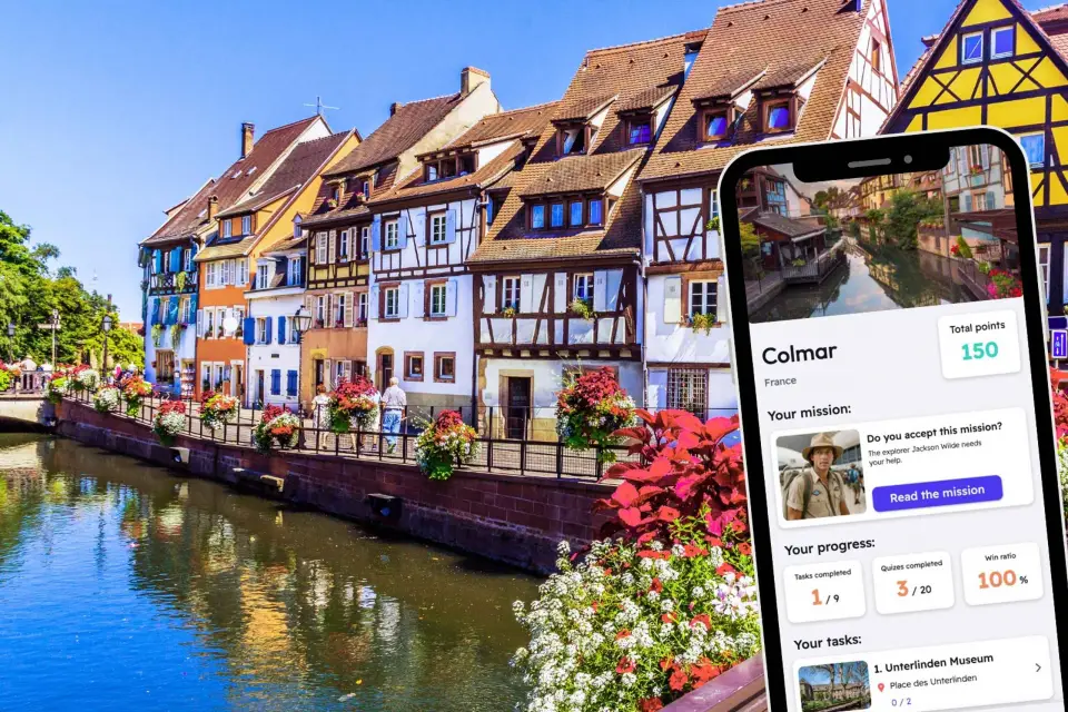 Colmar: Tour de la ciudad autoguiado con cuestionarios en tu teléfono