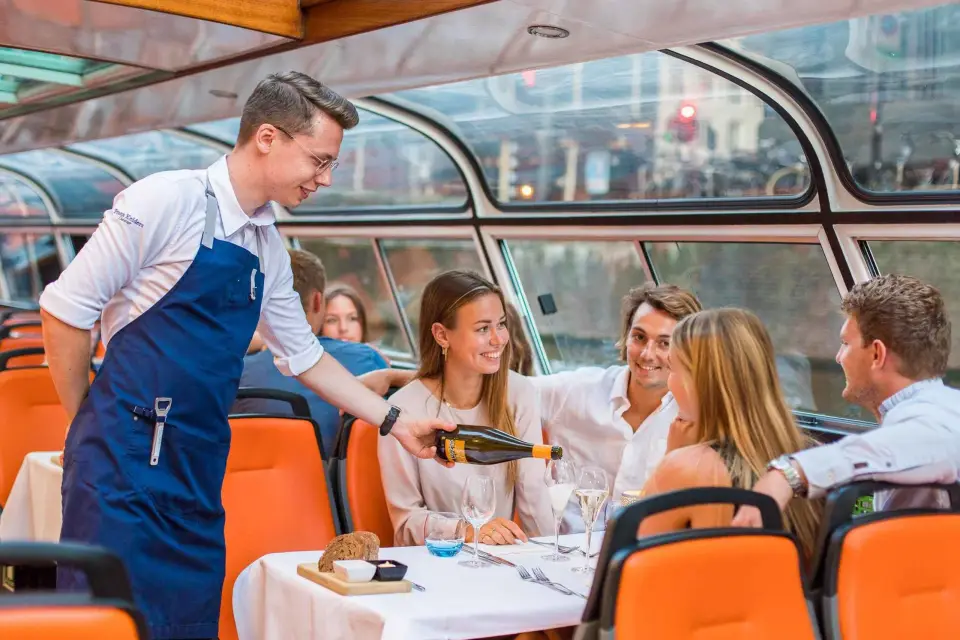 Amsterdam: Cena Crucero con Menú de 4 Platos