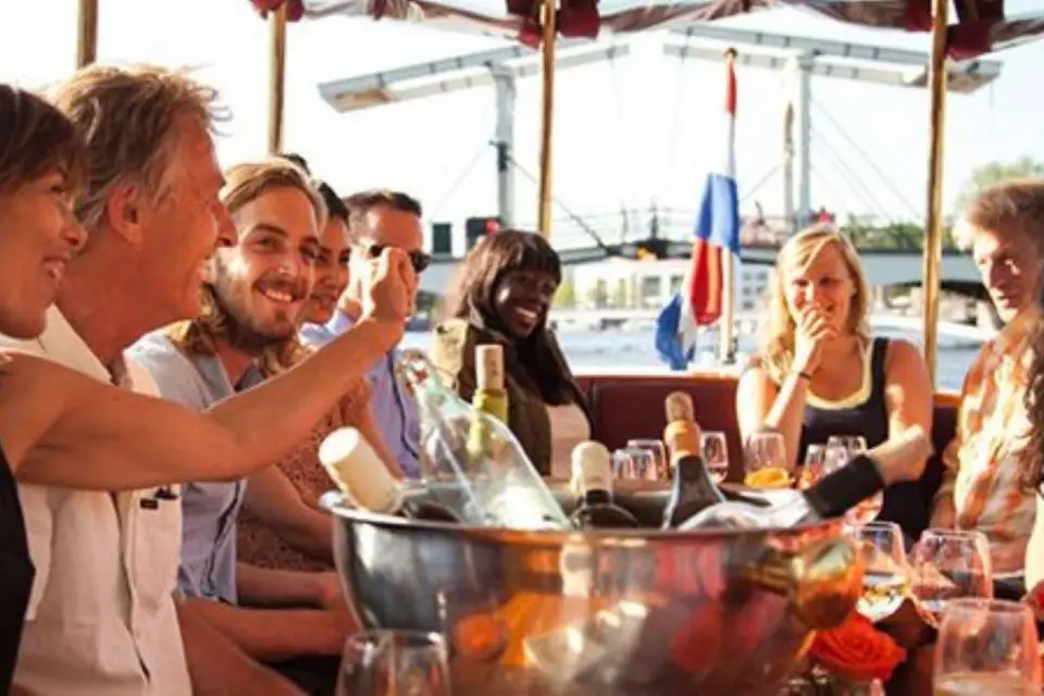 Amsterdam: Crucero privado de lujo con pizza y bebidas