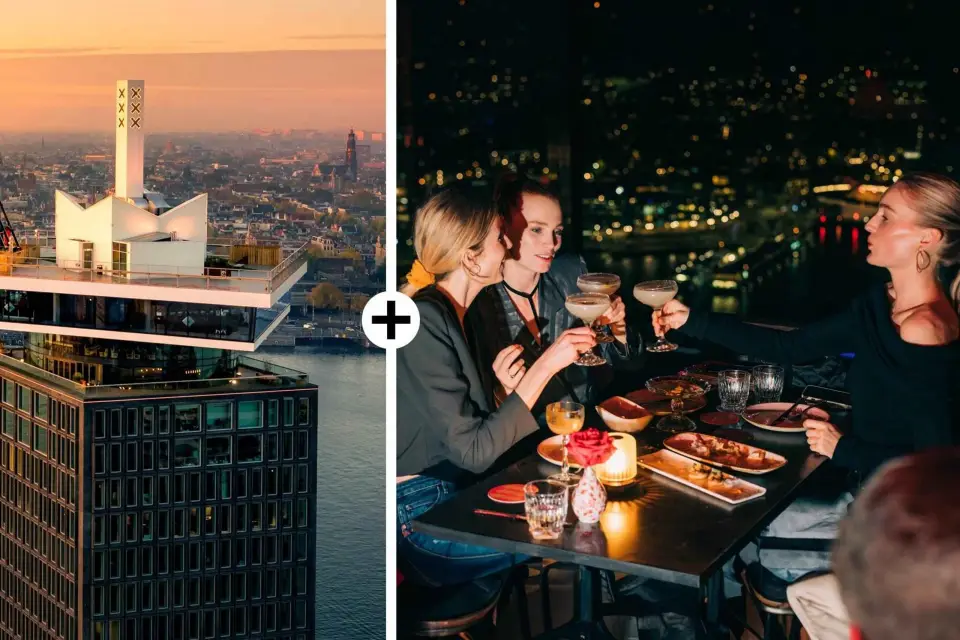 Amsterdam: A'DAM Lookout Ticket de acceso y cupón para la cena