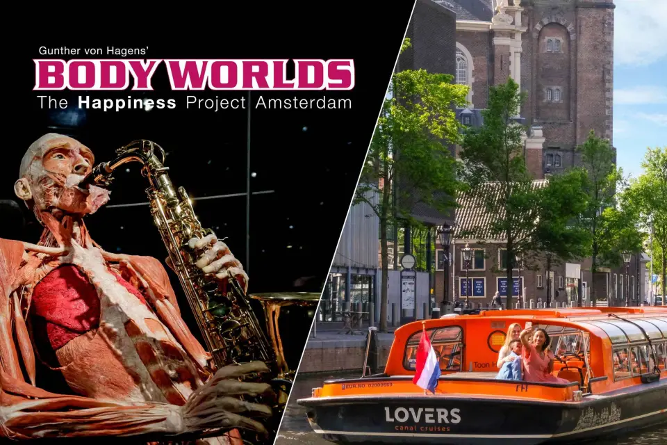 Amsterdam: Exposición Body Worlds y paseo en barco por el canal