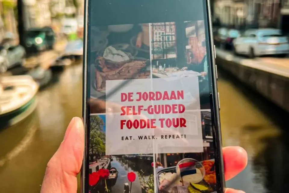 Ámsterdam: Recorrido gastronómico autoguiado por el barrio de De Jordaan