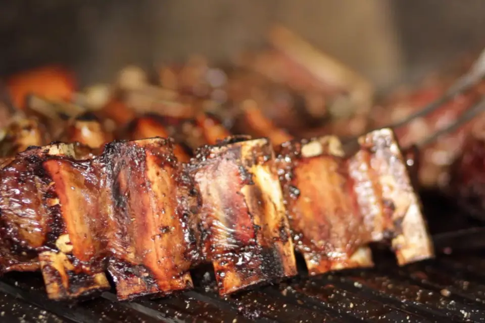 Asado argentino en el barrio de Colegiales