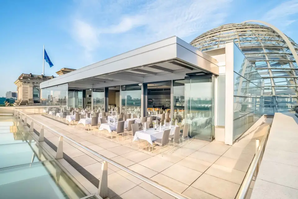Berlín: Comida en la azotea del restaurante Käfer del Reichstag