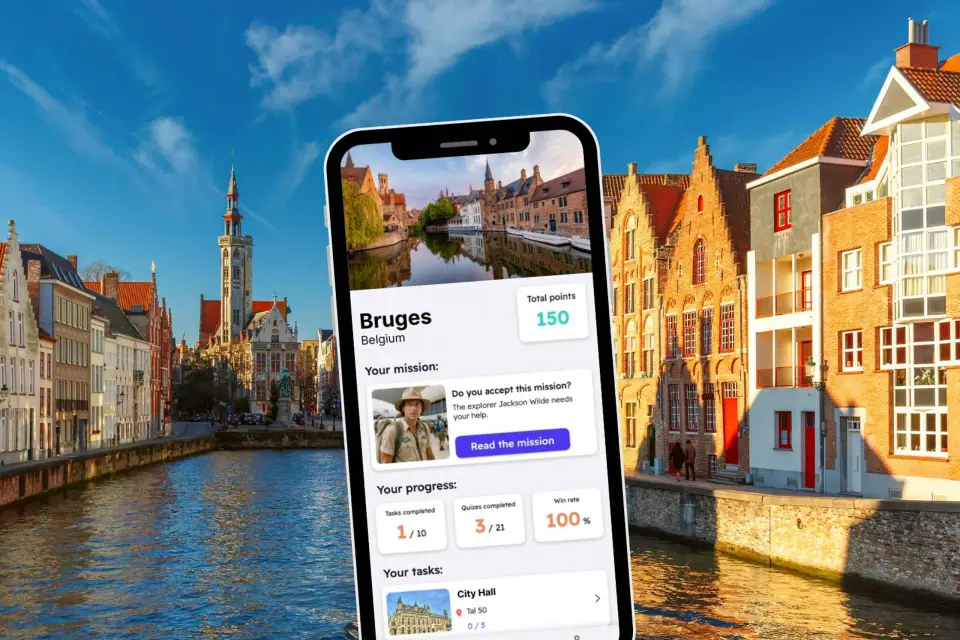 Bruges: Self-Guided City Tour with Quizzes on your Phone