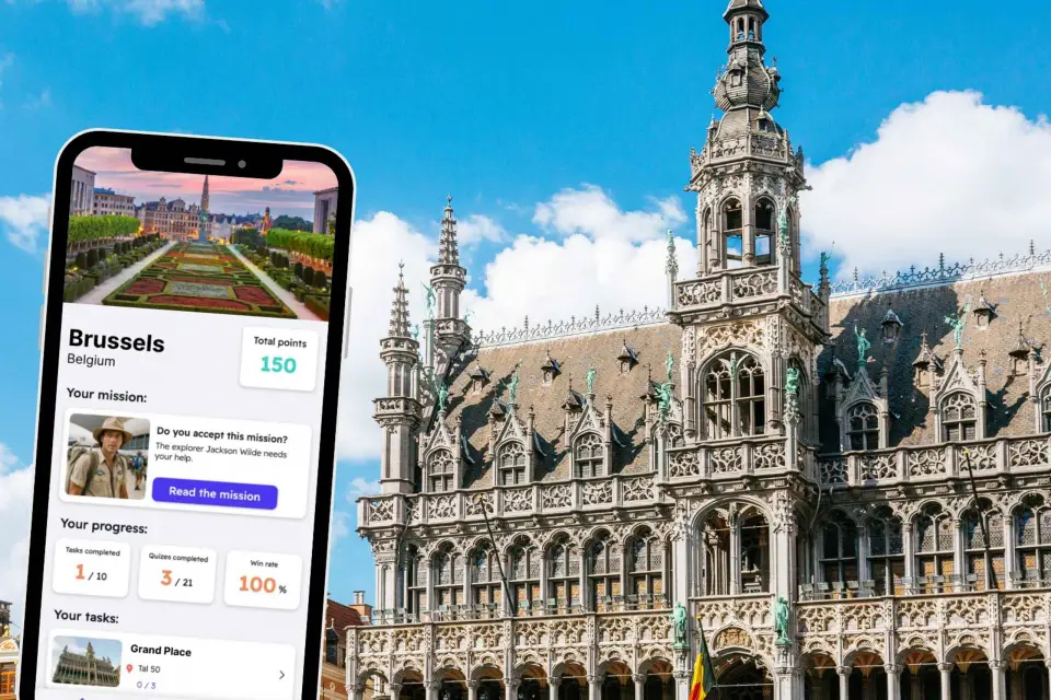 Bruselas: Tour de la ciudad autoguiado con cuestionarios en tu móvil