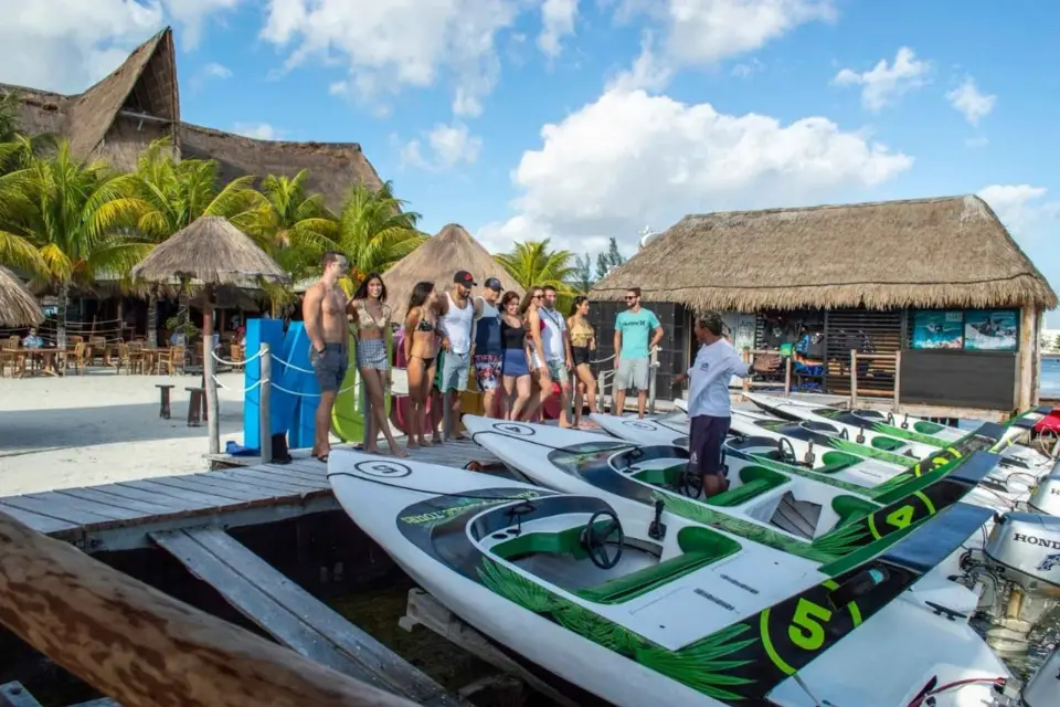 Cancún: Aventura en lancha rápida por la selva y excursión de snorkel