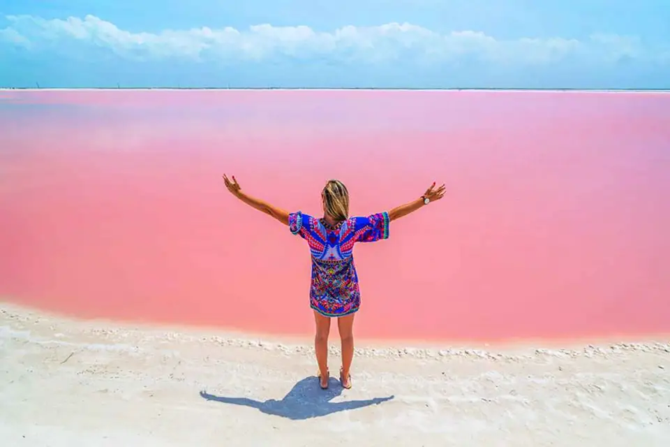 Desde Cancún: Excursión de un día a los Lagos Rosas de Las Coloradas