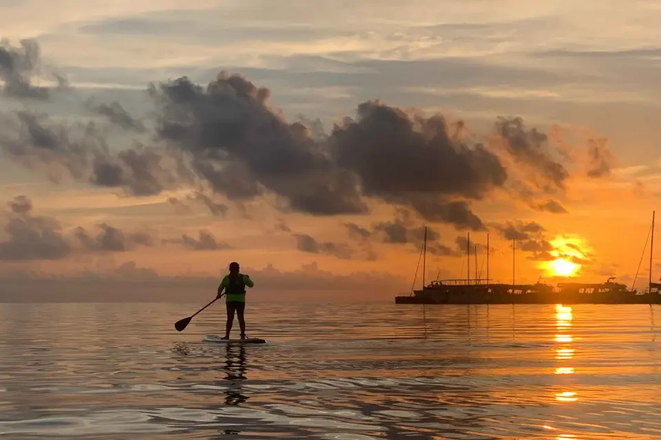 Cancún: Excursión en Stand-Up Paddleboard al Amanecer/Puesta de Sol