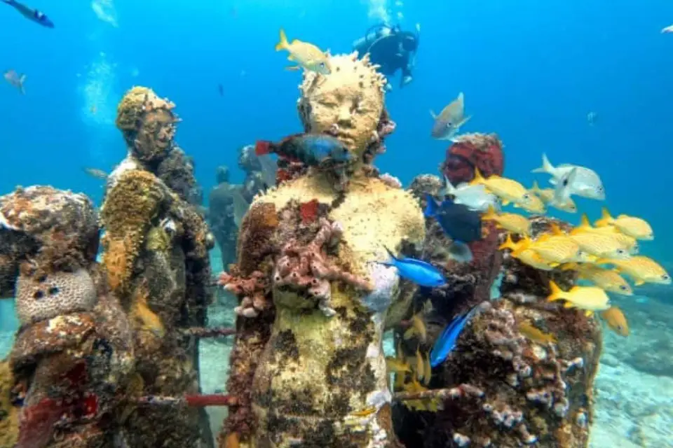 Cancún: Museo Subacuático Musa y Excursión de Buceo en Arrecife