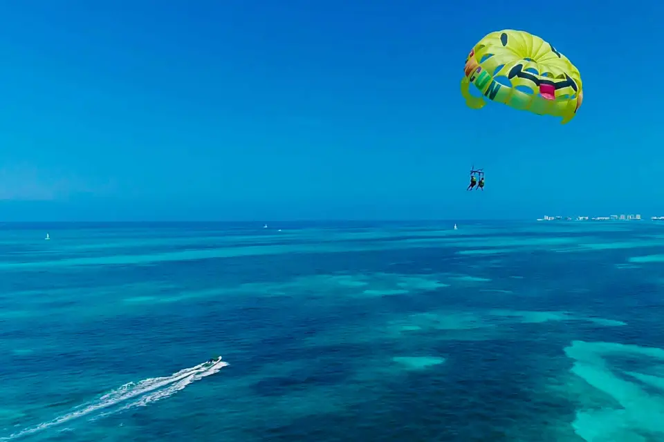 Cancún Parasail Horario Abierto (Sin Transporte)