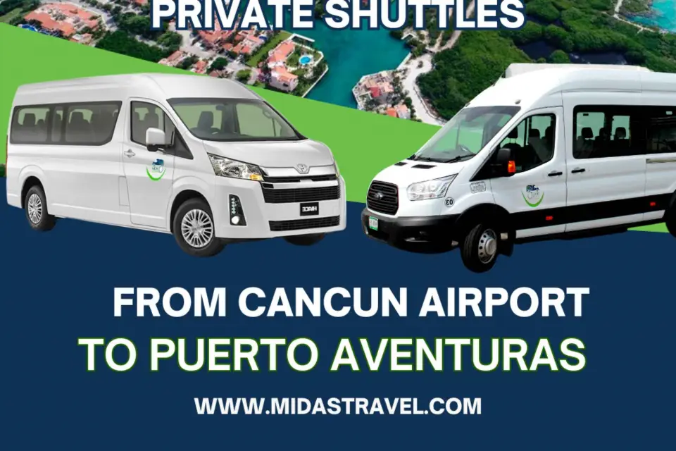 Traslado de ida y vuelta en Cancún a Puerto Aventuras