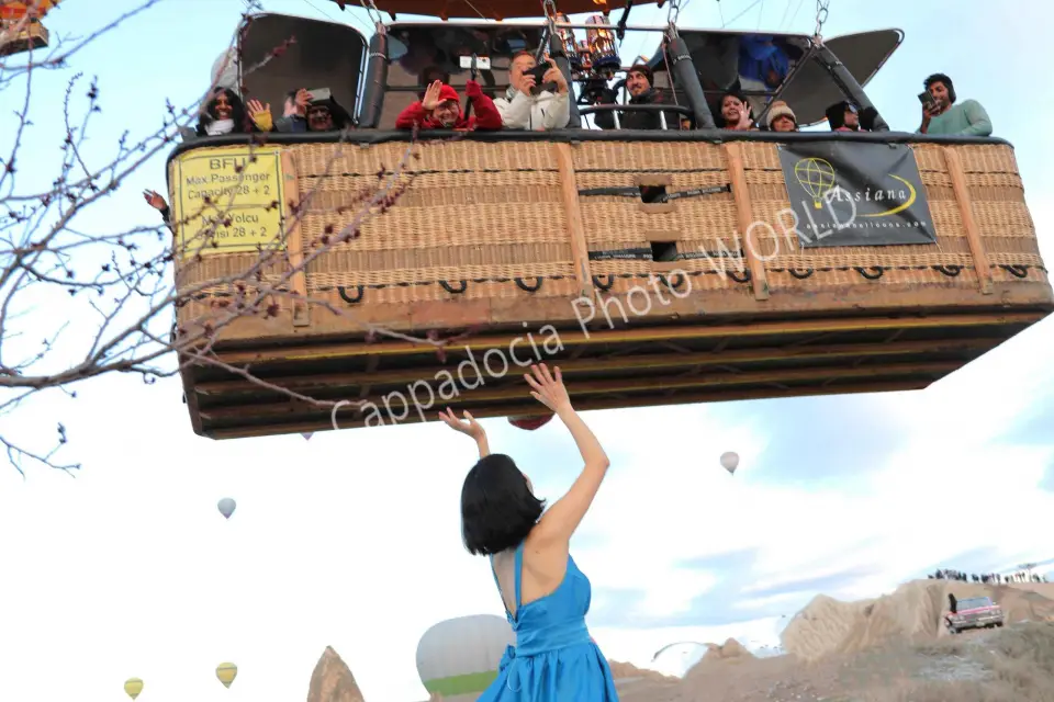 Sesión fotográfica al amanecer o al atardecer en Capadocia