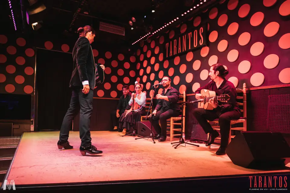 Espectáculo flamenco en el tablao Los Tarantos