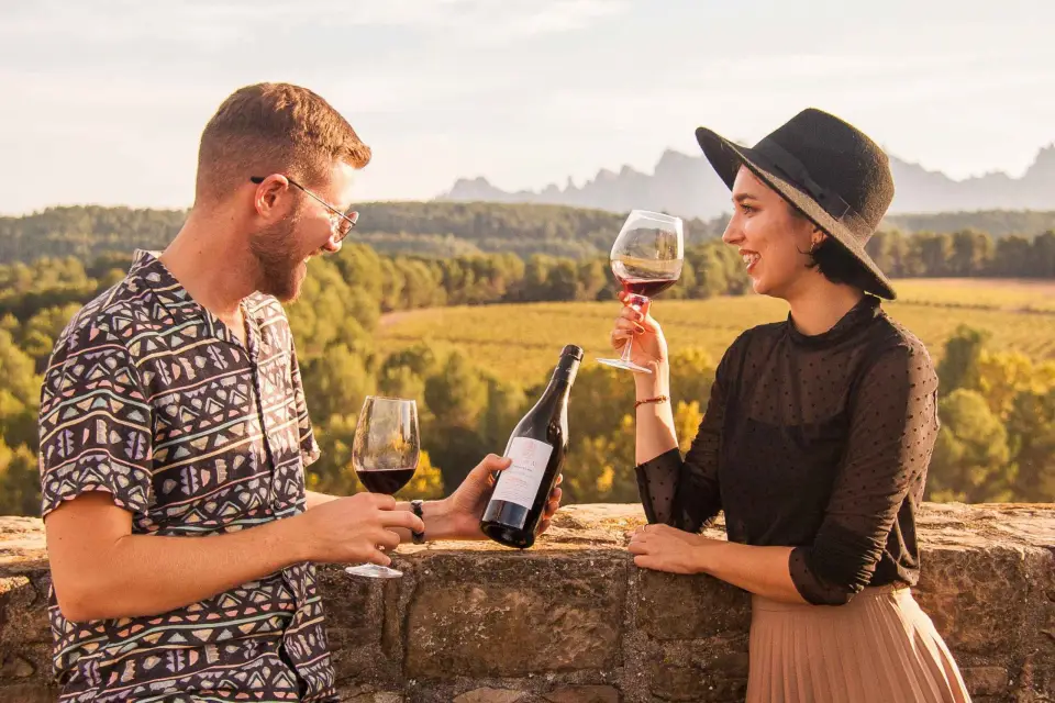 Desde Barcelona: Excursión de medio día a Montserrat de vinos y tapas