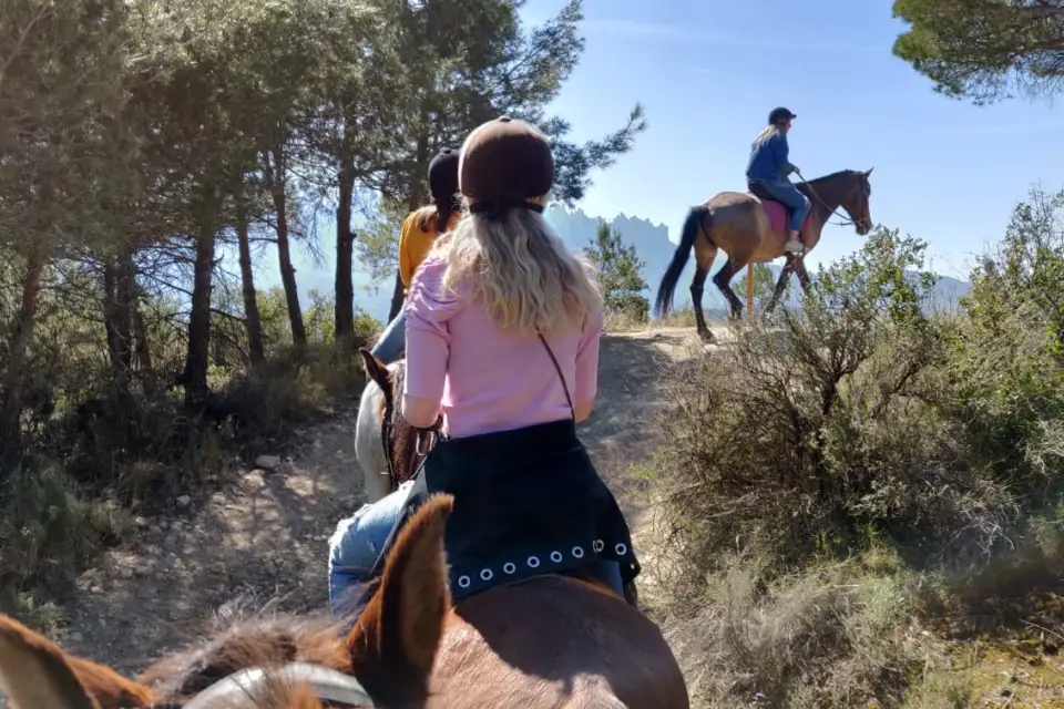 Paseo a caballo por Montserrat