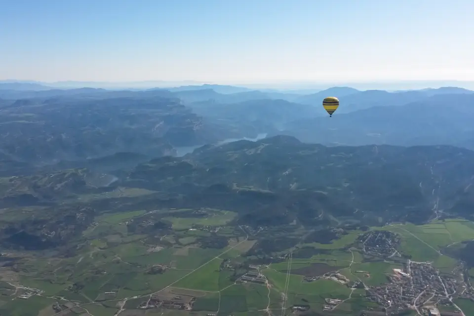 Paseo en globo por el Montseny