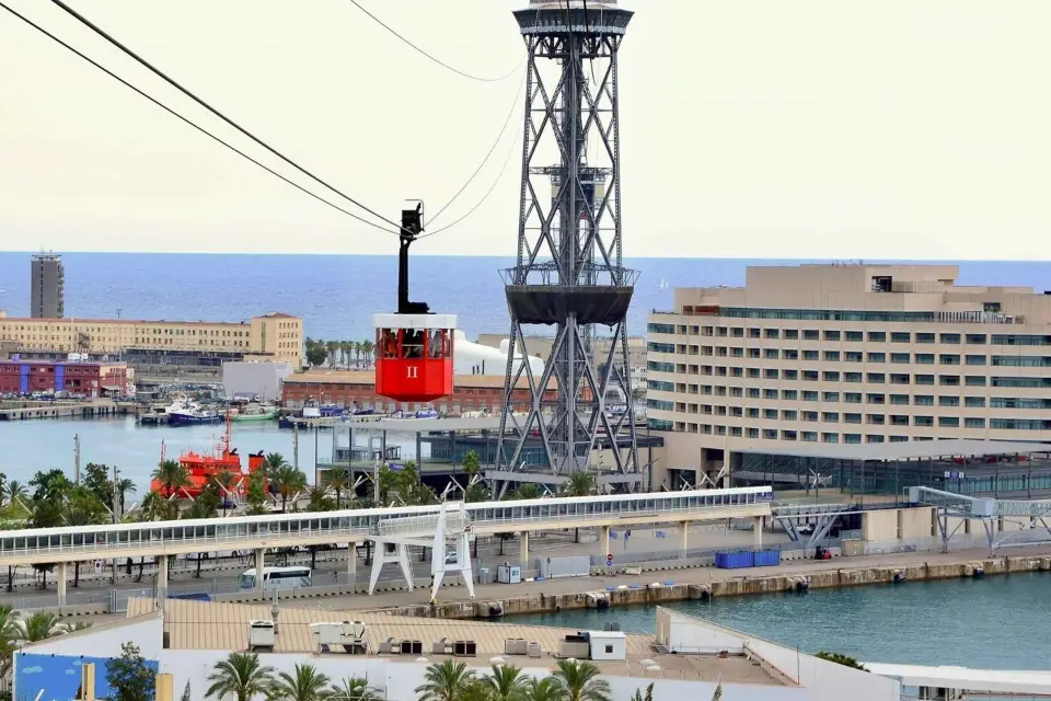 Barcelona: Visita a pie, Teleférico y Crucero en Catamarán