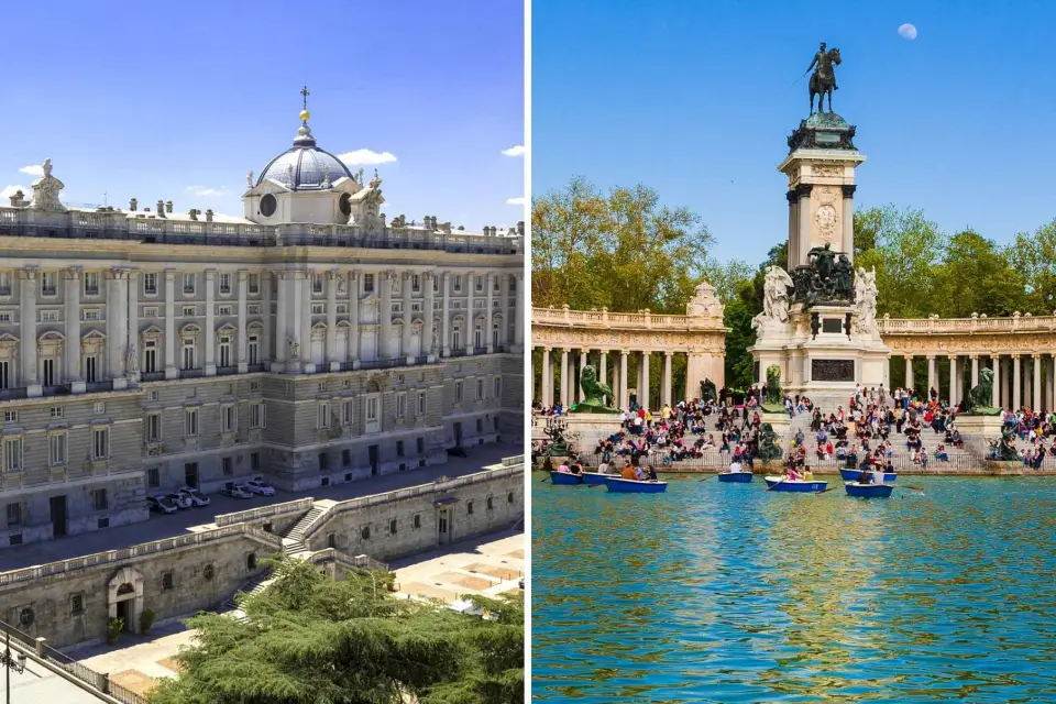 Madrid: tour sin colas Palacio Real y Parque de El Retiro