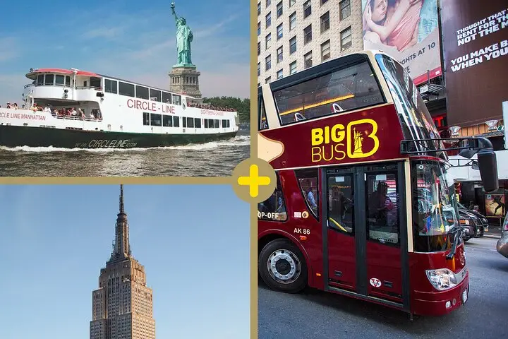 Autobús turístico de 1 día por la ciudad de Nueva York con Empire State y la Estatua de la Libertad