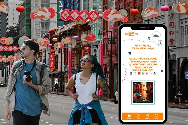 Búsqueda del tesoro en los tesoros escondidos de Chinatown NYC
