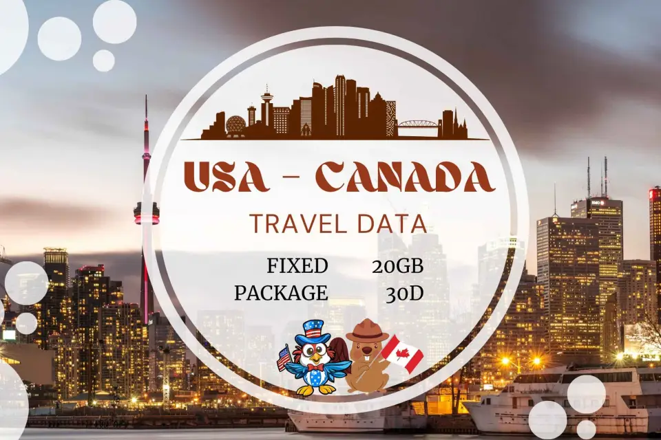 Canadá y EE.UU.: eSIM de viaje con datos ilimitados en itinerancia para turistas