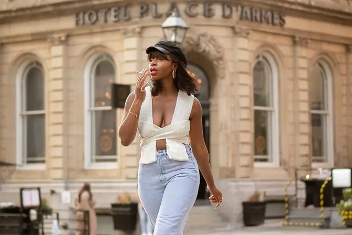 Fotografía de moda adoquinada en SoHo Nueva York
