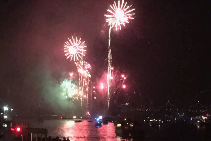 Fuegos artificiales del 4 de julio en Nueva York