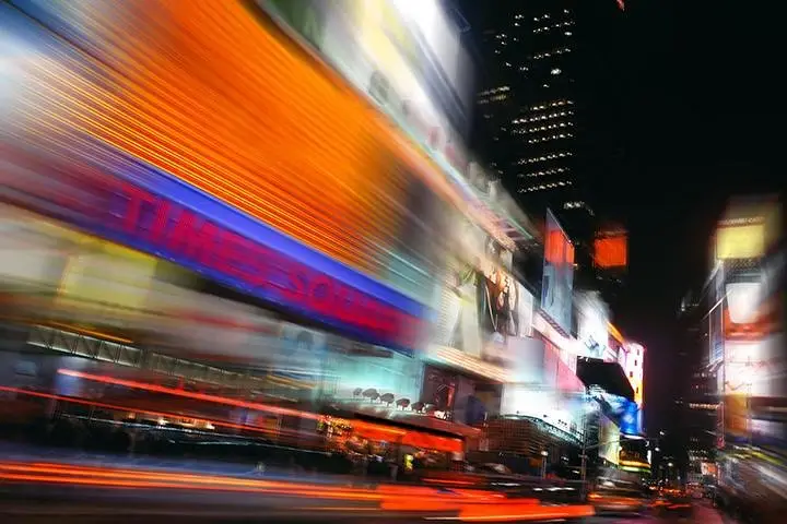 Iluminación de Nueva York en limusina