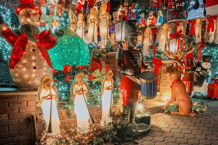 Luces navideñas de Dyker Heights en autobús exprés desde Times Square