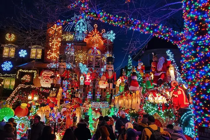 Luces navideñas en Dyker Heights, Nueva York