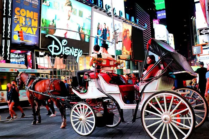 Paseo en carruaje por Central Park, Rockefeller y Times Square (4 adultos)