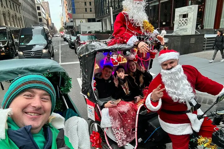 Recorrido en bicitaxi por las luces navideñas y la magia de Nueva York