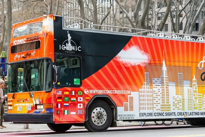 Tour en autobús turístico exprés con crucero combinado por la Estatua de la Libertad