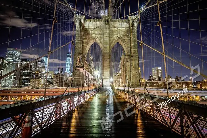 [Tour japonés] After Musical Night View Tour (rascacielos de Nueva York: vista espectacular del puente de Brooklyn)