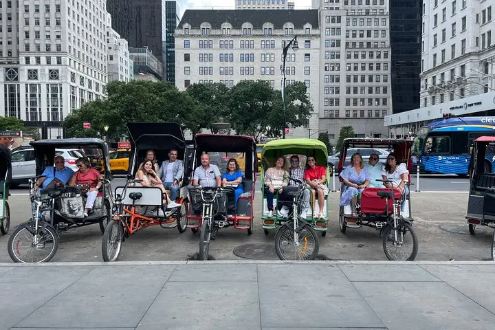 Visita guiada privada en bicitaxi de 1 hora en la ciudad de Nueva York