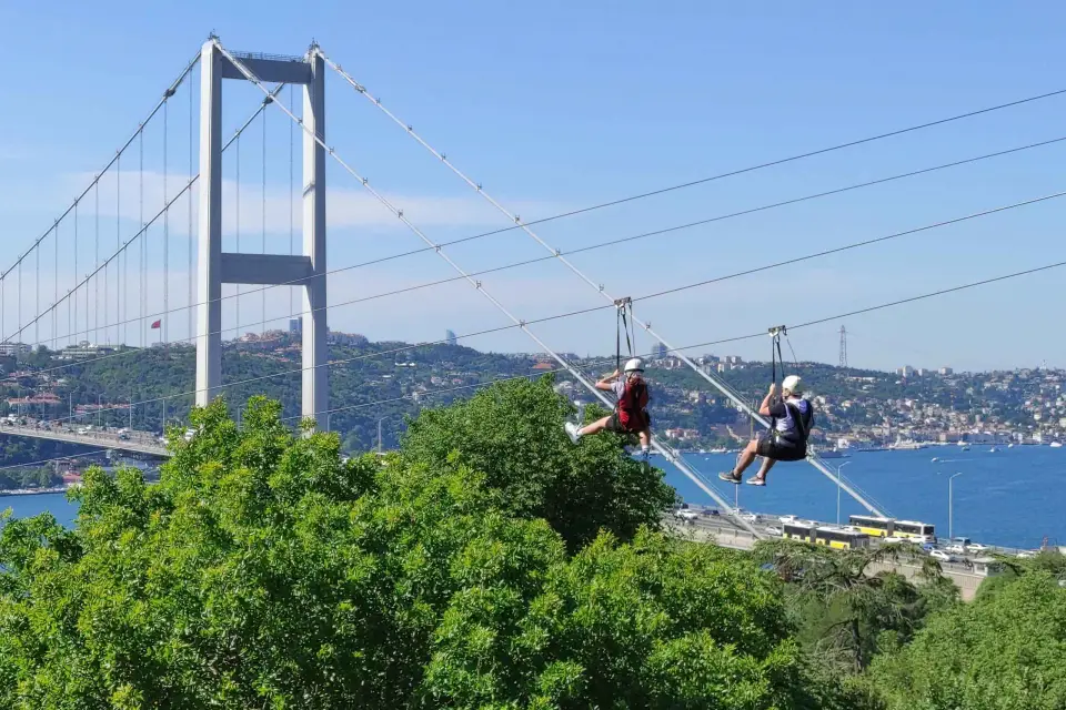 Estambul: Aventura en tirolina con vistas al Bósforo