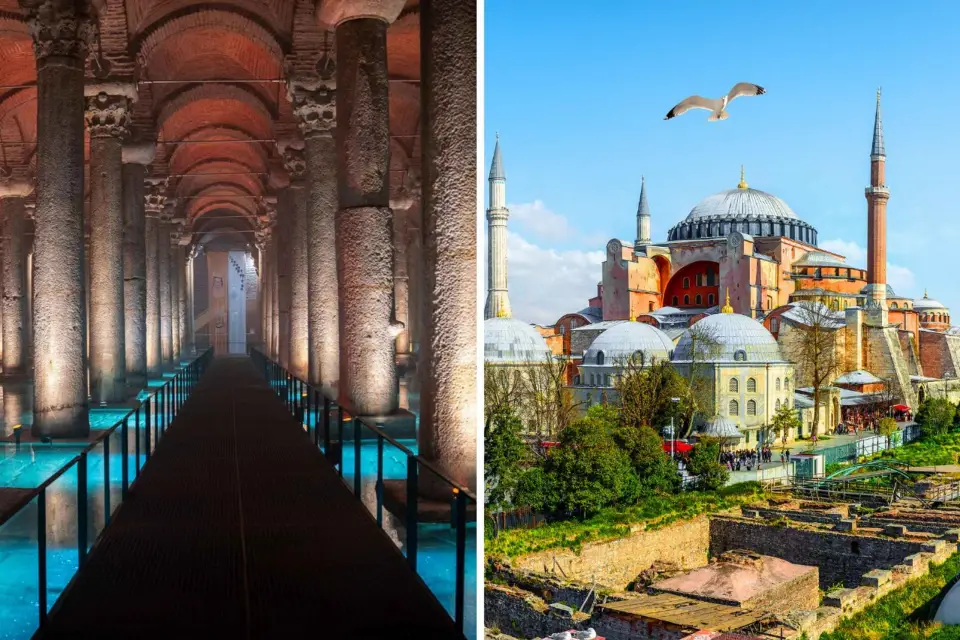 Estambul: Cisterna Basílica y Santa Sofía Ticket combinado