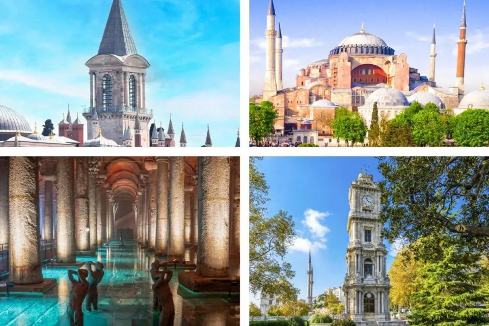 Cisterna Basílica, Topkapi, Palacio de Dolmabahce y Santa Sofía