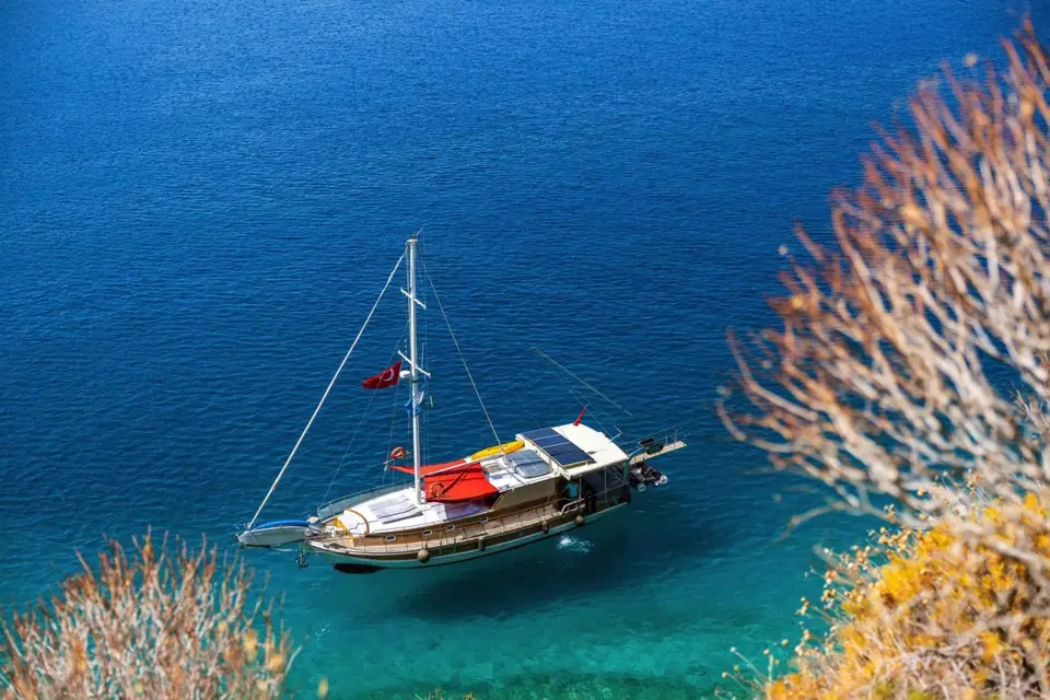 Kas: Playa de Limanagzi y excursión en barco por las islas con almuerzo