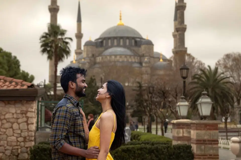 Estambul: Sesión de fotos privada en Santa Sofía y la Mezquita Azul