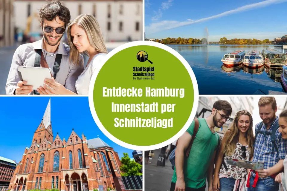 Ciudad de Hamburgo: Excursión autoguiada a la caza del tesoro