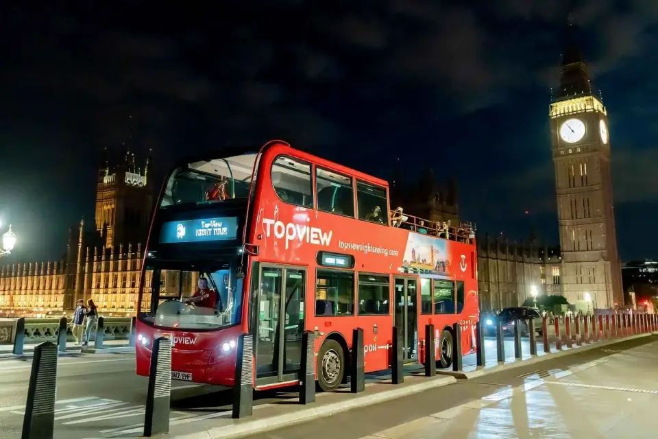 Londres: City Lights Tour en autobús de noche