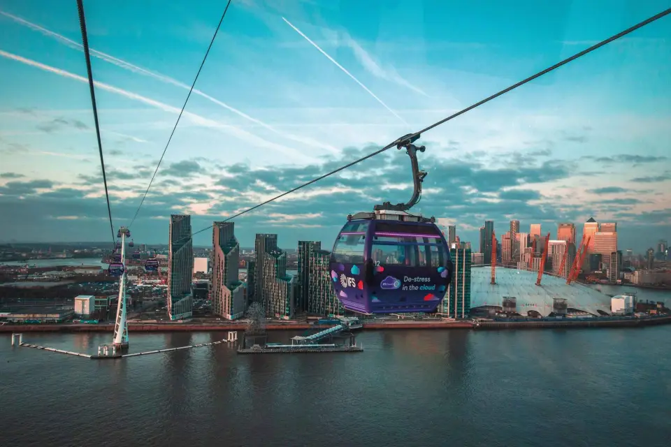 Londres: Billetes de 1 día para subir y bajar del barco turístico y el teleférico Uber