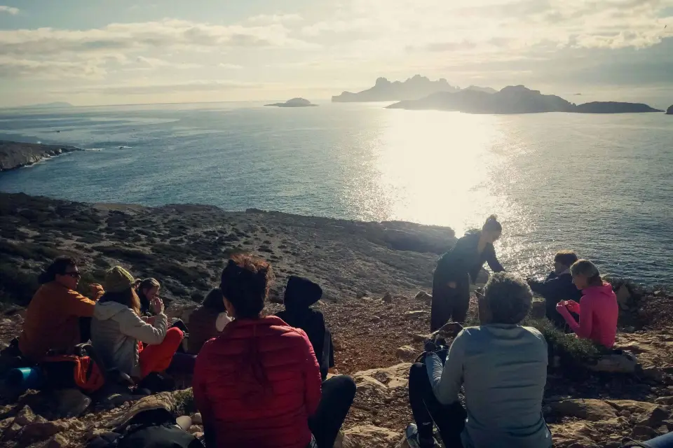 Parque Nacional de las Calanques : Yoga & Senderismo Marseilleveyre