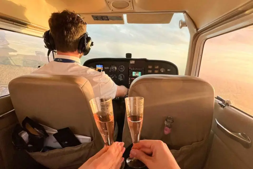 Miami Beach: Tour privado de lujo en avión con champán