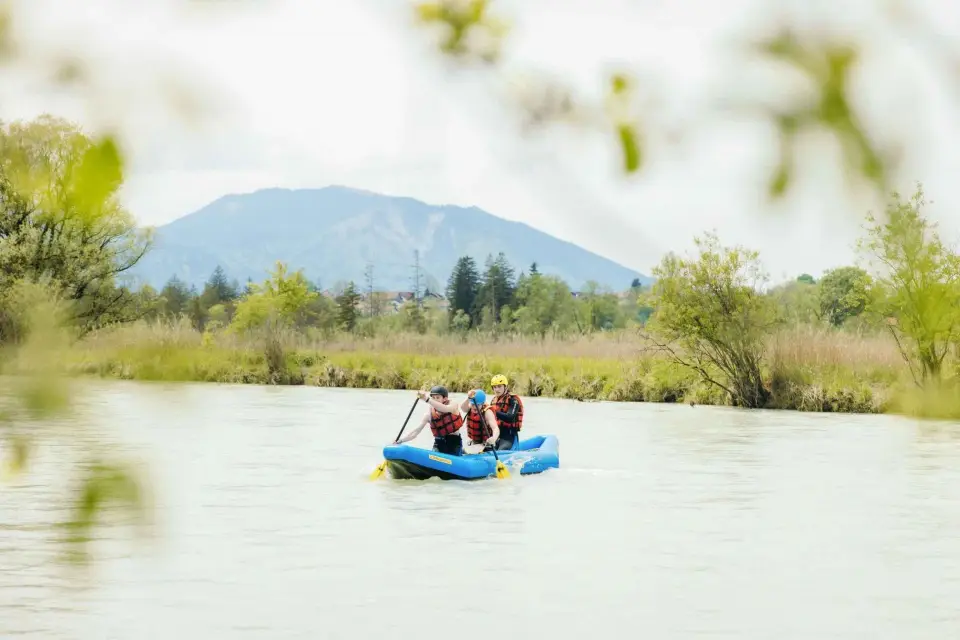 Excursión en canoa cerca de Múnich