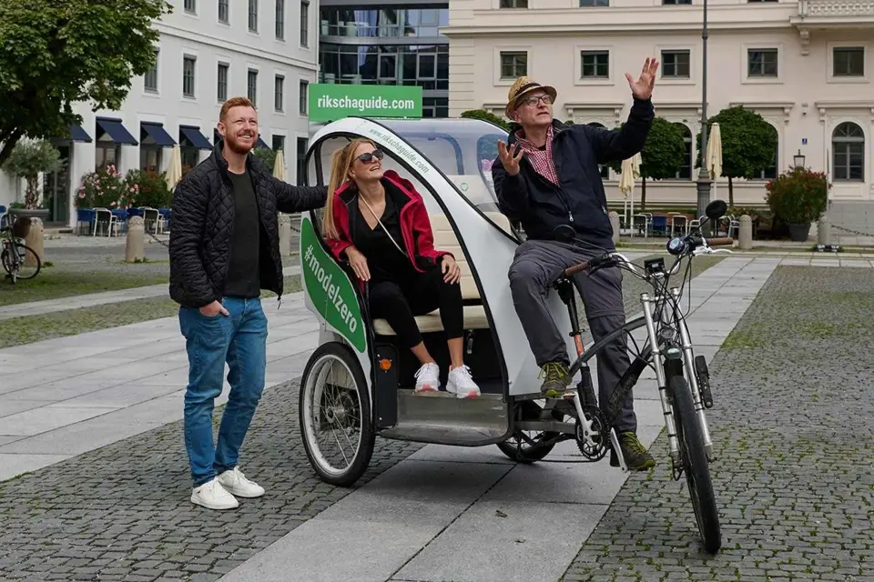 Múnich: Excursión en Rickshaw por el casco antiguo y el Jardín Inglés