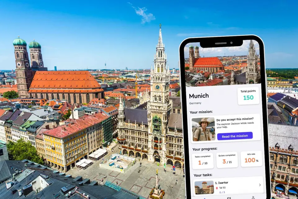 Múnich: Tour de la ciudad con cuestionarios en tu teléfono