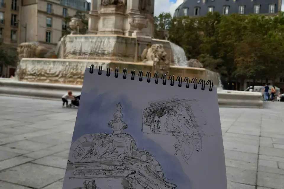 París: Curso de Dibujo al Aire Libre, Dibujo y Acuarela